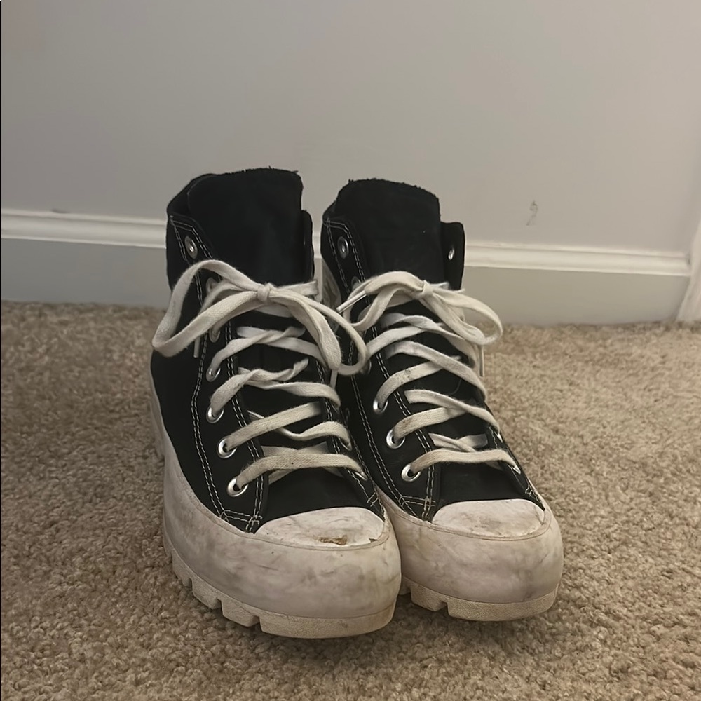 Converse Black and White High-Top Sneakers